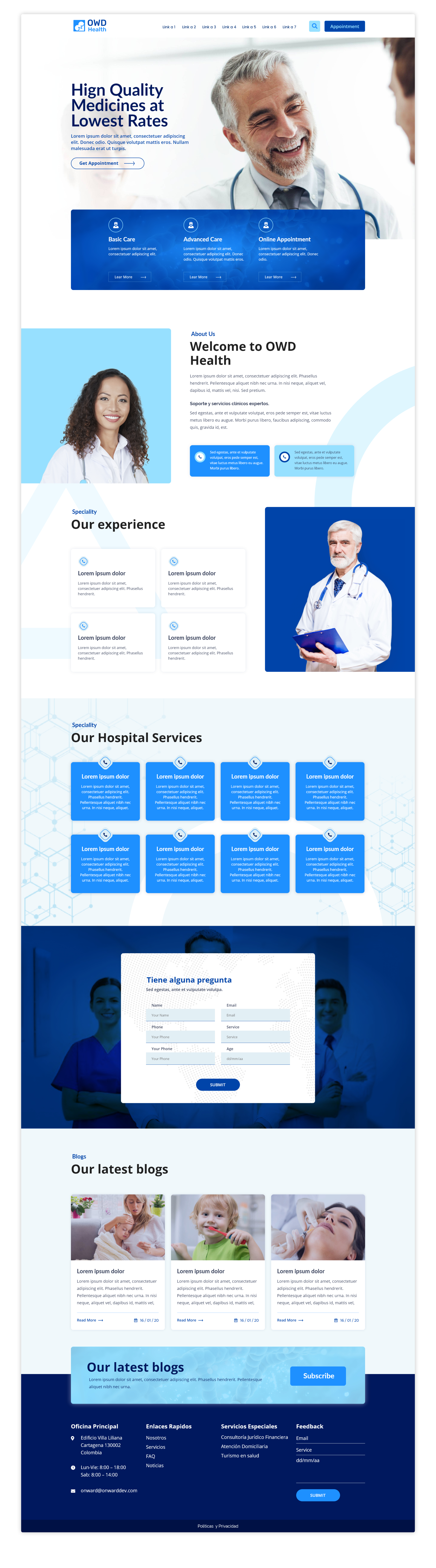 Health Care Prototipe and Web Design